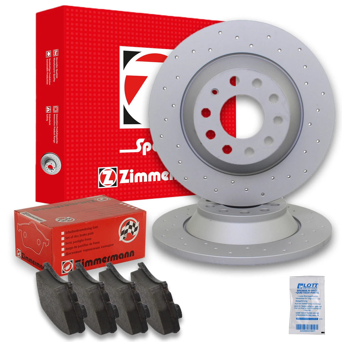 Гальмівні диски та колодки Zimmermann для BMW 5 Touring G31 Гальмівні диски та колодки Zimmermann для BMW 5 Touring G31