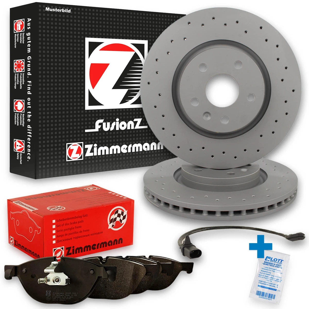 Гальмівні диски та колодки Zimmermann для BMW 5 Touring G31 Гальмівні диски та колодки Zimmermann для BMW 5 Touring G31